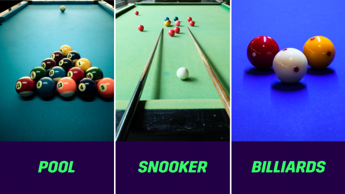 Pool vs Snooker vs Billiards